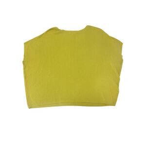 Uni Qlo Knit Top Boxy Fit Green Womens Small